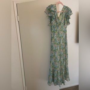 ASTR the label green floral dress